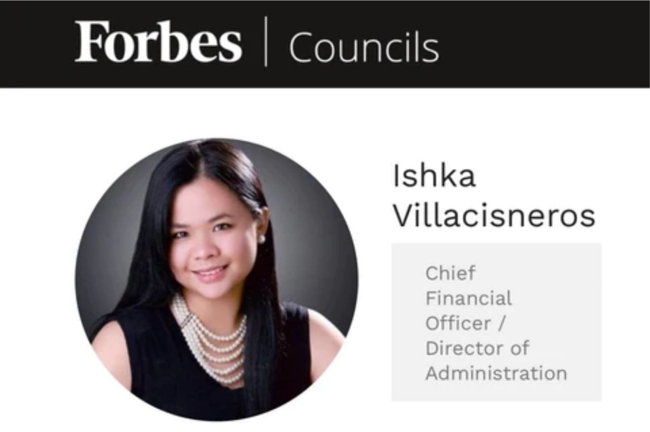 Ishka Villacisneros accepted into Forbes Finance Council