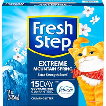 Fresh Step Extreme Clumping Litter With Febreze Freshness, Mountain Spring Scent Clumping Cat Litter With Guaranteed Odor Control, 14 lb. Box