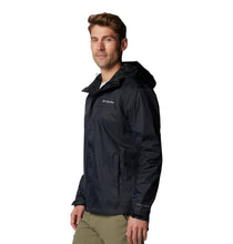 Columbia Men's Watertight II Waterproof Rain Jacket, Black, Large