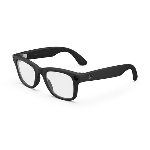 Ray-Ban Meta (Gen 2), Wayfarer, Matte Black | Smart AI Glasses for Men, Women — 2X Battery Life — 3K Ultra HD Resolution and 12 MP Wide Camera, Audio, Video — Clear Lenses — Wearable Technology
