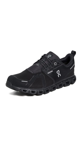 On Men's Cloud 6 WP Sneakers, Black/Black, 9.5 Medium US