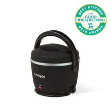 Crock-Pot Electric Lunch Box, 20-Ounce Portable Food Warmer, Black Licorice, Perfect for Travel, On-the-Go & Office Use | Stylish, Spill-Free & Dishwasher-Safe | Ideal Men & Women's Gifts