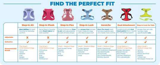 Best Pet Supplies Voyager Step-in Air Harness - All Weather Mesh, Reflective, No Pull Harness for Dogs, Cats - Secure with Hook & Loop Fastener, Buckle, Double D-Rings - Lavender, XS