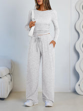 LILLUSORY Lounge Sets for Women Two 2 Piece matching Loungewear Sets Women Winter Clothing 2026 Fall Fashion Travel Airport Outfits Sweatsuits Casual Cute Clothes Oatmeal Grey M