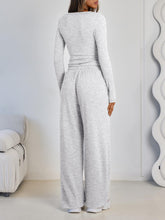 LILLUSORY Lounge Sets for Women Two 2 Piece matching Loungewear Sets Women Winter Clothing 2026 Fall Fashion Travel Airport Outfits Sweatsuits Casual Cute Clothes Oatmeal Grey M