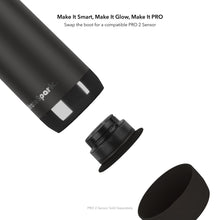 HidrateSpark PRO 2 21 oz Smart Ready Water Bottle with Silicone Boot - Chug Black