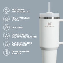 Stanley Quencher H2.0 Tumbler with Straw 14 oz | Twist On 3-Way Lid | Cupholder Compatible for Travel | Insulated Stainless Steel Cup | BPA-Free | Ash