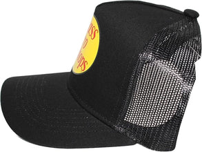 Authentic Bass Original Fishing Hunting Pro Mesh Back Trucker Hat - Men & Women Outdoor Activity & Travel Ultimate Accessory (US, Alpha, One Size, Black)