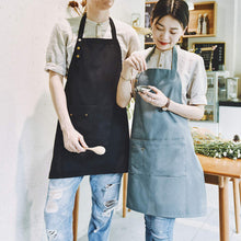 MORNITE Cotton Art Aprons for Painting Pottery Ceramics, Artist Apron Mens Women Kitchen Cooking Smock Waterproof Green