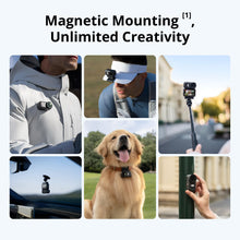 DJI Osmo Nano Standard Combo (64GB) - Small 4K/60fps Vlogging Camera with a 1/1.3″ Sensor, 143° Wide FOV Video, 200-Min Recording, Swift Content Transfer, Magnetic POV Cam 4K for Sports, Vlog