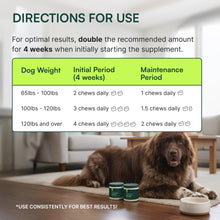 Wuffes Advanced Dog Hip and Joint Supplement with Glucosamine, Chondroitin, Omega 3, MSM, and Green Lipped Mussel, 30 Pork Flavored Chews for Large Dog Breeds