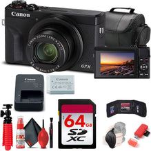 Canon PowerShot G7 X Mark III Digital Camera (Black) (3637C001) + 64GB Card + Card Reader + Deluxe Soft Bag + Flex Tripod + Hand Strap + Memory Wallet + Cleaning Kit (Starter Bundle)