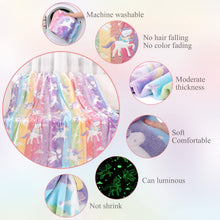LIFEYJ Glow in The Dark Blanket Unicorns Gifts for Girls, Soft Blanket 3 4 5 6 7 8 9 10 Year Old Girl Gifts, Toddler Girls Toys Age 6-8, Gifts for Girls for Birthday Gifts, 50