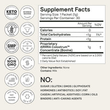 ARMRA Colostrum Powder | Unflavored | Gut Health & Bloating | Skin & Hair | Immunity | Keto, Gluten & Fat-Free | 30 Servings