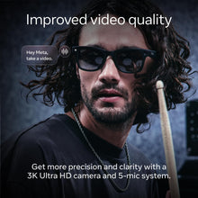 Ray-Ban Meta (Gen 2), Wayfarer, Matte Black | Smart AI Glasses for Men, Women — 2X Battery Life — 3K Ultra HD Resolution and 12 MP Wide Camera, Audio, Video — Clear Lenses — Wearable Technology