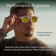 Oakley Meta HSTN, Black | Smart AI Glasses for Men, Women — Performance for Sports, Athletes — Camera, Audio, Video — 8 Hour Battery — 3K HD Resolution — Clear Lenses