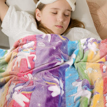 LIFEYJ Glow in The Dark Blanket Unicorns Gifts for Girls, Soft Blanket 3 4 5 6 7 8 9 10 Year Old Girl Gifts, Toddler Girls Toys Age 6-8, Gifts for Girls for Birthday Gifts, 50