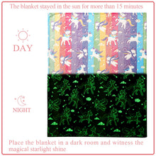 LIFEYJ Glow in The Dark Blanket Unicorns Gifts for Girls, Soft Blanket 3 4 5 6 7 8 9 10 Year Old Girl Gifts, Toddler Girls Toys Age 6-8, Gifts for Girls for Birthday Gifts, 50
