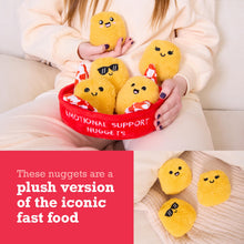 Emotional Support Nuggets by Relatable, Easter Plush Cuddly Stuffed Animals and Toys, Cute Easter Basket Stuffers, Non Candy Easter Gift Basket Ideas, Includes 5 Plushies with Carrying Basket