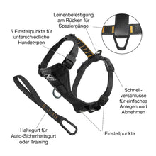 Kurgo Tru-Fit Smart Dog Walking Harness - Comfortable Fit - Adjustable Harness - Reflective Pet Wear - Quick Strap Release - Daily Walk Accessory - Includes Seat Belt Loop - Black - Medium