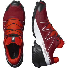 Salomon Men’s Speedcross GTX, Waterproof Trail Running Shoes - Red Dahlia/White/Black - 10.5 Medium