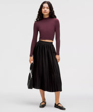 Ribbed-Knit Twist-Back Mockneck Sweater